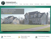 Tablet Screenshot of friendshipincbuilders.com